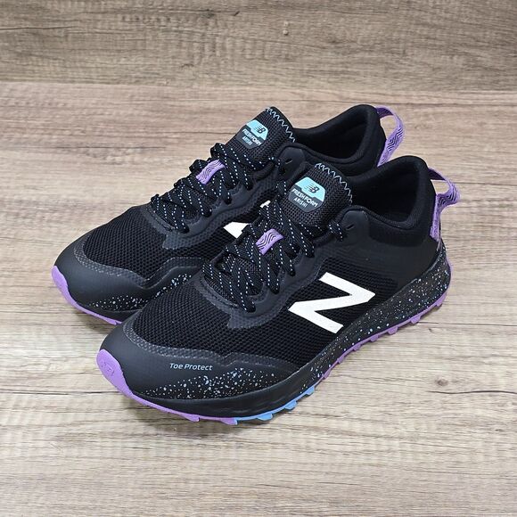New Balance Fresh Foam Arishi Women’s Sz 8 Black Purple Running Shoes (WTARISK1) - Picture 7 of 9
